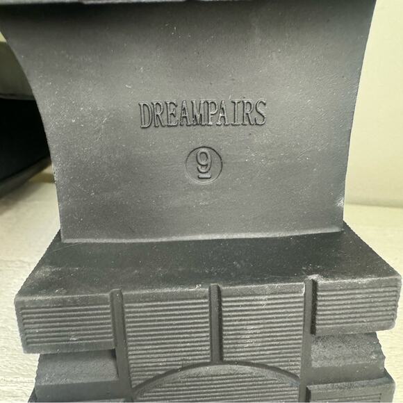 DREAM PAIRS Block Chelsea Platform Ankle Booties Black Womens Boots Size 9 - Picture 8 of 9